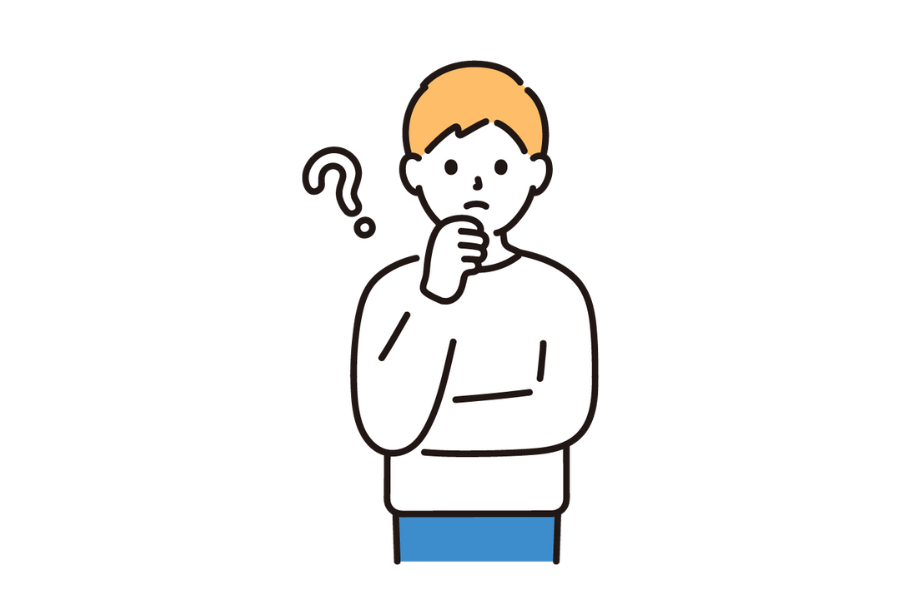 考えている男性の画像
