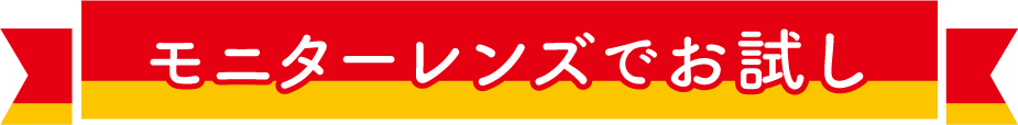モニターレンズでお試し
